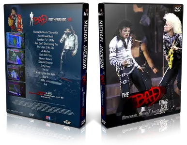 Artwork Cover of Michael Jackson 1988-06-11 DVD Gothenburg Audience