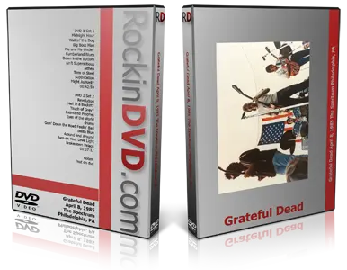 Artwork Cover of Grateful Dead 1985-04-08 DVD Philadelphia Audience