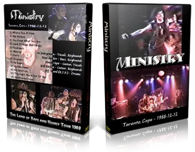 Artwork Cover of Ministry 1988-12-12 DVD Toronto Audience