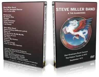 Artwork Cover of Steve Miller Compilation DVD September 1973 Proshot