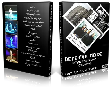 Artwork Cover of Depeche Mode 1993-06-07 DVD Rome Audience