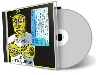 Artwork Cover of Pearl Jam 1998-08-25 CD Pittsburgh Audience