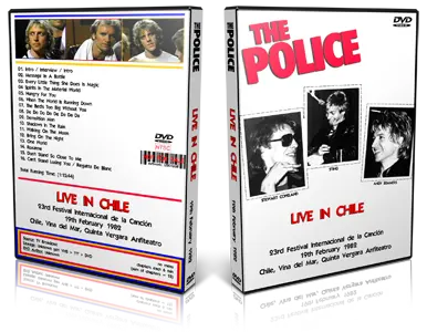 Artwork Cover of The Police 1982-02-19 DVD Vina Del Mar Proshot