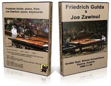 Artwork Cover of Friedrich Gulda and Joe Zawinul 1986-11-26 DVD Vienna Proshot