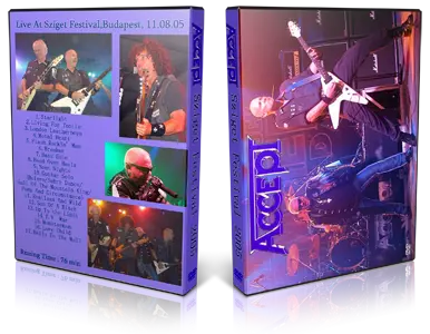 Artwork Cover of Accept 2005-08-11 DVD Budapest Audience