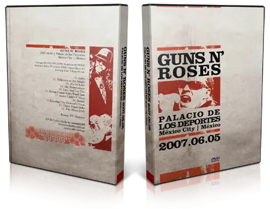 Artwork Cover of Guns N Roses 2007-06-05 DVD Mexico City Audience