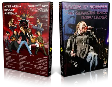 Artwork Cover of Guns N Roses 2007-06-23 DVD Sydney Audience