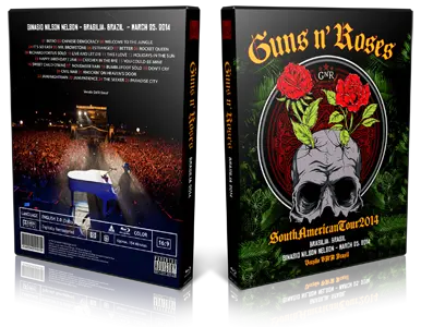 Artwork Cover of Guns N Roses 2014-03-25 DVD Brasilia Audience