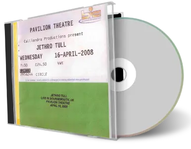 Artwork Cover of Jethro Tull 2008-04-16 CD Bournemouth Audience