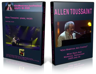 Artwork Cover of Allen Toussaint 2009-07-16 DVD Montreux Proshot