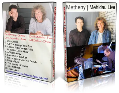 Artwork Cover of Pat Metheny 2007-07-28 DVD San Sebastian Proshot