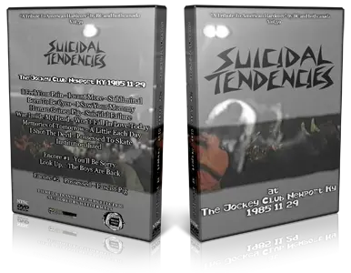 Artwork Cover of Suicidal Tendencies 1985-11-29 DVD Various Audience