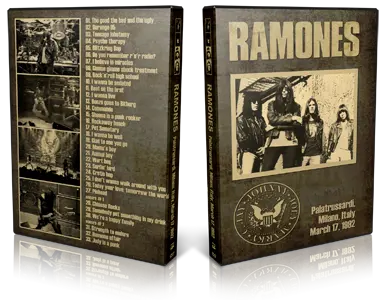 Artwork Cover of Ramones 1992-03-17 DVD Milan Audience