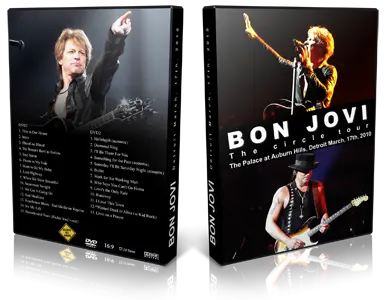 Artwork Cover of Bon Jovi 2010-03-17 DVD Detroit Audience