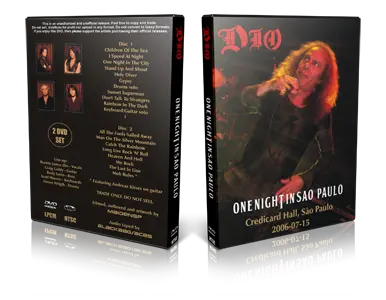 Artwork Cover of Dio 2006-07-15 DVD Sao Paulo Audience