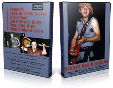 Artwork Cover of Stevie Ray Vaughan 1981-07-11 DVD Manor Proshot