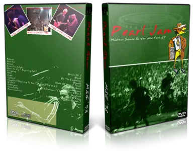 Artwork Cover of Pearl Jam 1998-09-11 DVD New York Audience