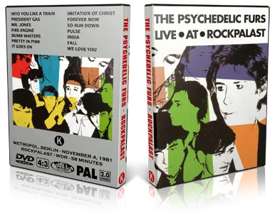 Artwork Cover of Psychedelic Furs 1981-11-03 DVD Berlin Audience