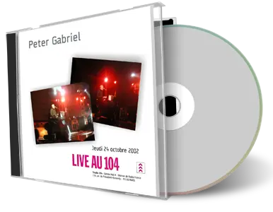 Artwork Cover of Peter Gabriel 2002-10-24 CD Paris Soundboard