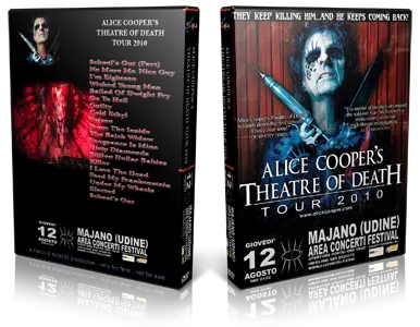 Artwork Cover of Alice Cooper 2010-08-12 DVD Udine Audience