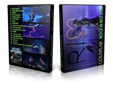 Artwork Cover of Coldplay 2011-10-01 DVD Rio de Janeiro Proshot