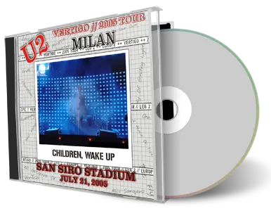 Artwork Cover of U2 2005-07-21 CD Milan Audience