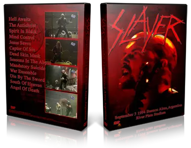 Artwork Cover of Slayer 1994-09-03 DVD Buenos Aires Proshot