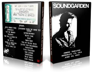 Artwork Cover of Soundgarden 1994-06-04 DVD Berkeley Audience