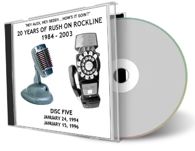 Artwork Cover of Rush 1994-01-24 CD Rockline Soundboard