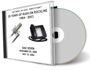 Artwork Cover of Rush 2000-11-29 CD Rockline Soundboard