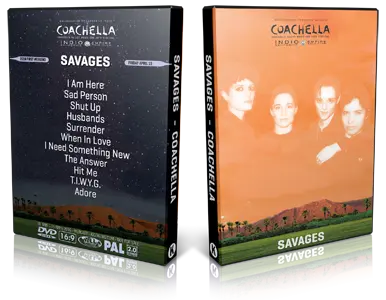 Artwork Cover of Savages 2016-04-15 DVD Coachella Festival Proshot